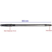 Resim Arka Aks Mili Üç Teker Elektrikli 55.5 Cm 18 Freze 