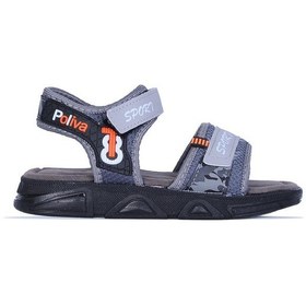 Resim Skuaiter Skuaıter Plv-6135 Cırtlı Yazlık Erkek Çocuk Sandalet Gri 