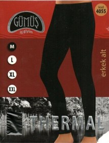 Resim Erkek Siyah Termal Tayt Siyah 