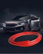 Resim 9 Mm 3 Metre 3d Dekoratif Kırmızı Nikelaj Şerit Çıtası.. 