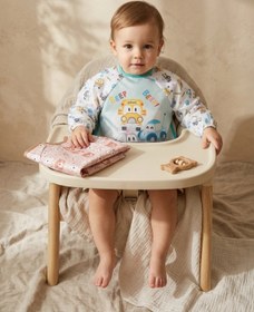 Resim melonika TinyGuard Su Geçirmez Uzun Kollu Bebek Mama ve Aktivite Önlüğü 6-24 Ay - 2'li Set Bear & Traffic Ser 