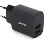 Resim OMWC004 2.1A Çift USB Çıkışlı Akım Korumalı Şarj Cihazı Omars