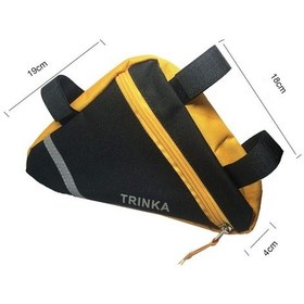 Resim Maoyaya Bisiklet Spor Çantası - Üçgen Eyer Depolama Torbası, Turuncu Stil Turuncu Turuncu 