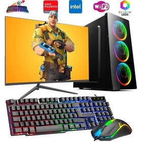 Resim Collect RKT980334 i5-3470 8 GB 480 GB SSD 4 GB RX550 24" Free Dos Masaüstü Oyuncu Bilgisayarı 