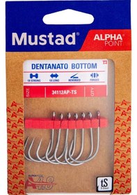 Resim Mustad Alpha Point Dentanato Bottom 34112ap Olta İğnesi 5/0 5li Pk 