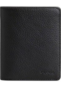 Resim Grande 1502 Erkek Dikey Gerçek Deri Cüzdan Siyah Siyah 