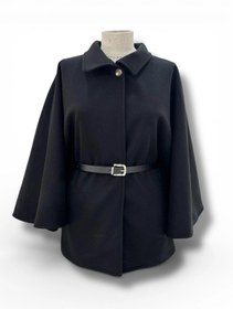 Resim Butik Siyah Kaşe Panço Modelimiz 