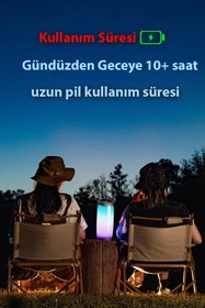 Resim RTG V10s Pro Bluetooth Hoparlör Rgb Led Işıklı Aux Sd Kart Usb Taşınabilir Bluetooth Speaker 