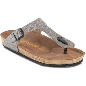 Resim Slazenger LUKE Kadın Parmak Arası Plaj Gri / Mor Terlik 