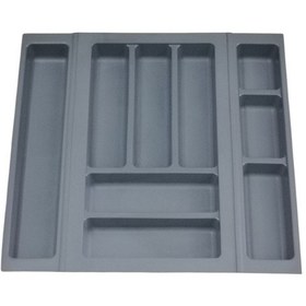 Resim Mutfak, Modüler Kaşıklık Seti, Antrasit, 50 x 48 cm (Enden-Boydan 3,5 cm Kesilebilir) 