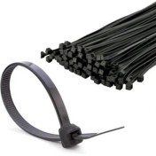 Resim Plastik Cırt Kelepçe Kablo Bağı Siyah 100'LU Paket 