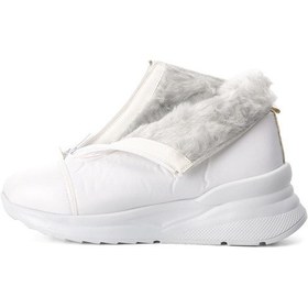 Resim Aspor Beyaz Dar Kalıp Kadın Kar Botu Çok Renkli 