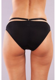 Resim Etiler Collection Golshan Gorbus Mini Slip, Kadın Micro Bel Şeritli Siyah Renkli Külot Çok Renkli 