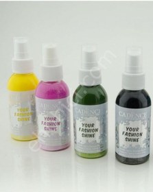 Resim Cadence Your Fashion Metalik Sprey Kumaş Boyası - Fs-1119 Siyah 