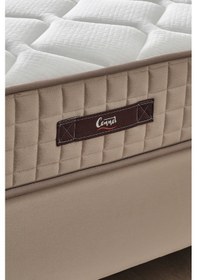 Resim Manolya Çift Kişilik Antibakteriyel Ortopedik Paket Yaylı Yatak Bej 