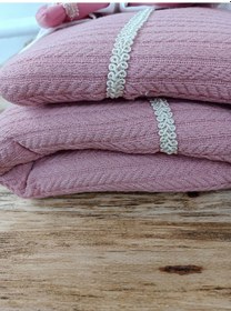 Resim Yenidoğan Tericotton Örgülü Trilüx Bebek Battaniyesi Kundak Çok Renkli 