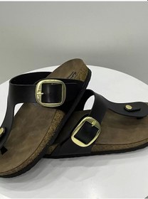 Resim Gema Kadın Parmak Arası Siyah Terlik Yeni Sezon Siyah 