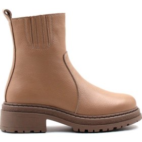 Resim Hakiki Deri Kadın Kalın Taban Bot 257sza624 001 