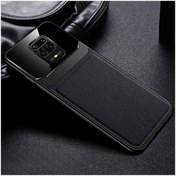 Resim Dara Aksesuar Xiaomi Redmi Note 9 Pro Uyumlu Kılıf Zebana Lens Deri Kılıf Siyah 