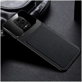 Resim Dara Aksesuar Xiaomi Redmi Note 9 Pro Uyumlu Kılıf Zebana Lens Deri Kılıf Siyah 
