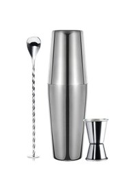 Resim 3 Parça Avantajlı Kokteyl Set Boston Shaker 750 ML 
