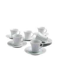 Resim Güral Porselen Honey 6 Kişilik Kahve Takımı 4 Adet Çok Renkli 