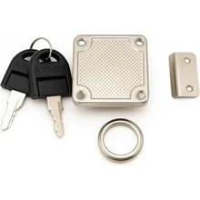 Resim Asseds Store Profesyonel Kare Çekmece Kilidi, Nikel, Krom, 22 Mm, 4x4 Cm, 2 Anahtarlı, Yüksek Kaliteli, Güvenli Kilit, Dayanıklı, Ofis, Evrak Dolabı Uyumlu, Kolay Montaj, Mobilya Çekmece Kilidi 