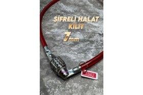 Resim Brandahome Bisiklet Şifreli Halat Kilit Güvenlik 7mm 65CM 