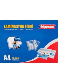 Resim Bigpoint Laminasyon Filmi A4 125 Mikron 100'Lü Kutu 