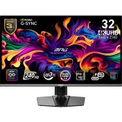 Resim MSI MPG 321URX QD-OLED 31.5 3840x2160 240Hz 0.03 ms HDMI DP Type-C HDR 400 G-Sync Gaming Monitör 