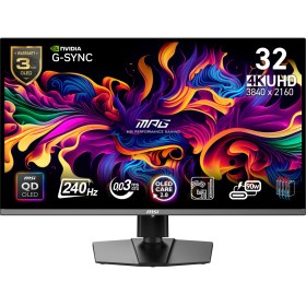 Resim MSI MPG 321URX QD-OLED 31.5 3840x2160 240Hz 0.03 ms HDMI DP Type-C HDR 400 G-Sync Gaming Monitör 