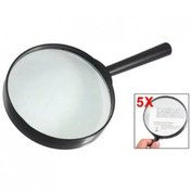 Resim -plastik Siyah Yuvarlak Kolu 100mm Dia Büyüteç 5x Büyüteç 