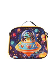 Resim Kaukko Kids Erkek Çocuk Isı Yalıtımlı Okul/piknik Beslenme Çantası Astrnot Dinazor L7273 Mavi - Sarı 