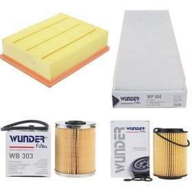 Resim Opel Vectra B 2.0 Dizel Periyodik Filtre Seti Wunder 