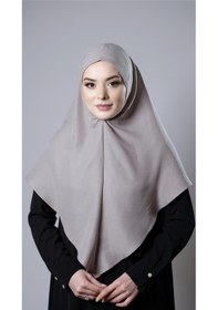 Resim Hürrem Bone Taş Pratik Hazır Geçmeli Tesettür Eşarp Pamuk Caz Kumaş Düz Hijab 2306 46 