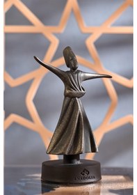 Resim Semazen Heykel Kaideli Siyah 