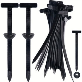 Resim 20/50/100 adet Ağır Hizmet Tipi Naylon Bağlama Kayışları, Kendi Kilidiyle Çalışan Tasarım, Metal Vida ve Düğme - Araç Günlük Onarımı, Otomotiv Bakımı, Güvenli Kablolama, Dayanıklı Yapı 