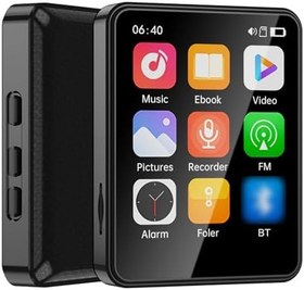 Resim Cankypu Hoparlörlü MP3 ve MP4 Oynatıcı 2.4 İnç Tam Ekran BT Dahili Hoparlör ve TF Kart Genişletme E-kitap Okuma ve Yüksek Netlikte Video Oynatmayı Destekler USB Mp3 Oynatıcı 