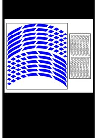 Resim Skm Reflektör Mavi Iı Forza Jant Şeridi 