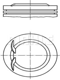 Resim Mahle 0110200 Piston Segman Std 77.6 Mm ( Opel : Astra Corsa Cdx Tigra 1.4ı 16v X14xe ) (WA375489) 