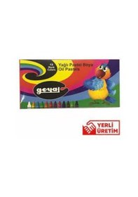 Resim Goyal Pastel Boya Karton 12 Renk Yuvarlak PTL-102 Altın 