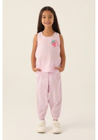 Resim Rolypoly Zero Arm Mor Kız Çocuk Pijama Takımı 5274-42951 Rose 