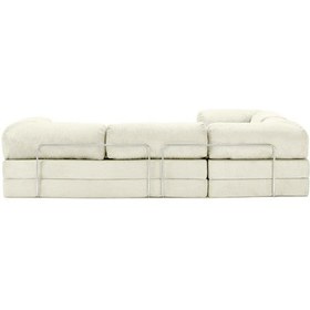 Resim Legom Modüler Koltuk Takımı L Koltuk Sünger Yataklı Kanepe Krem 