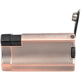 Resim Quantoro Çift Torch Pürmüz Bakır Metal Puro Çakmağı 
