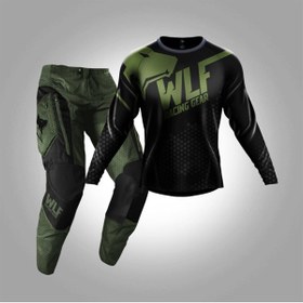 Resim WOLF RACİNG WLF RACING X-AIR SİYAH-YEŞİL JERSEY PANTOLON TAKIM 