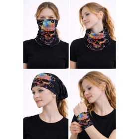 Resim Colizon Unisex Motosiklet Maskesi Bandana - Uv Korumalı Termal Outdoor Boyunluk-Buff 
