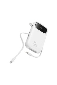 Resim Baseus QPow2 30W 10K Taşınabilir Şarj Cihazı Beyaz 