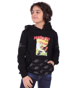 Resim Toontoy Kids Toontoy Erkek Çocuk Naruto Baskılı Sweatshirt Siyah 