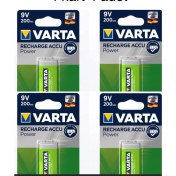 Resim Varta 56722 Şarjlı 9V Pil 4 Adet 