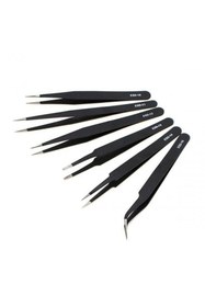 Resim REKOTOOLS -6 Parça Esd Hassas Cımbız Seti Antistatik Cımbız SETİ 